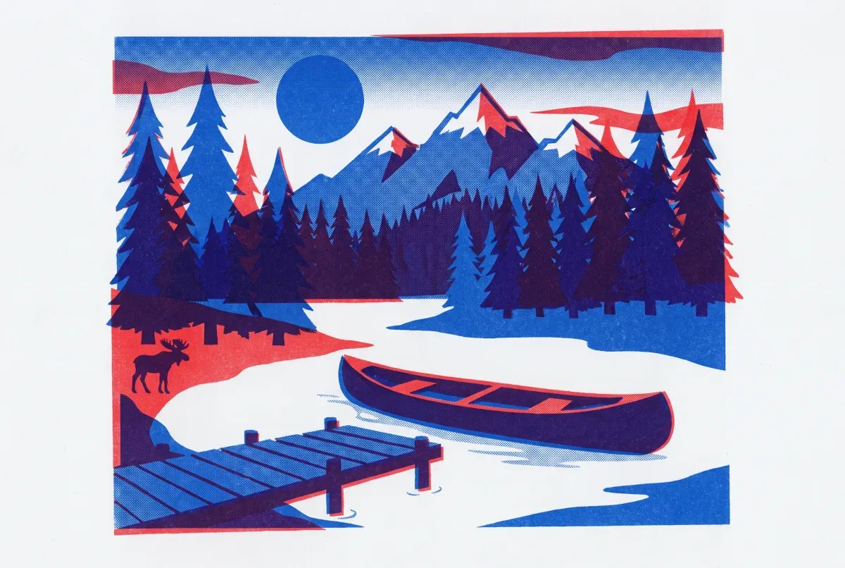 Illustrated postcard: everyday life in Canada