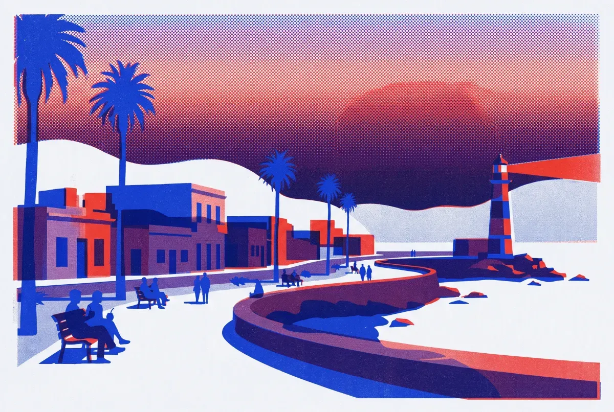 Illustrated postcard: everyday life in Uruguay